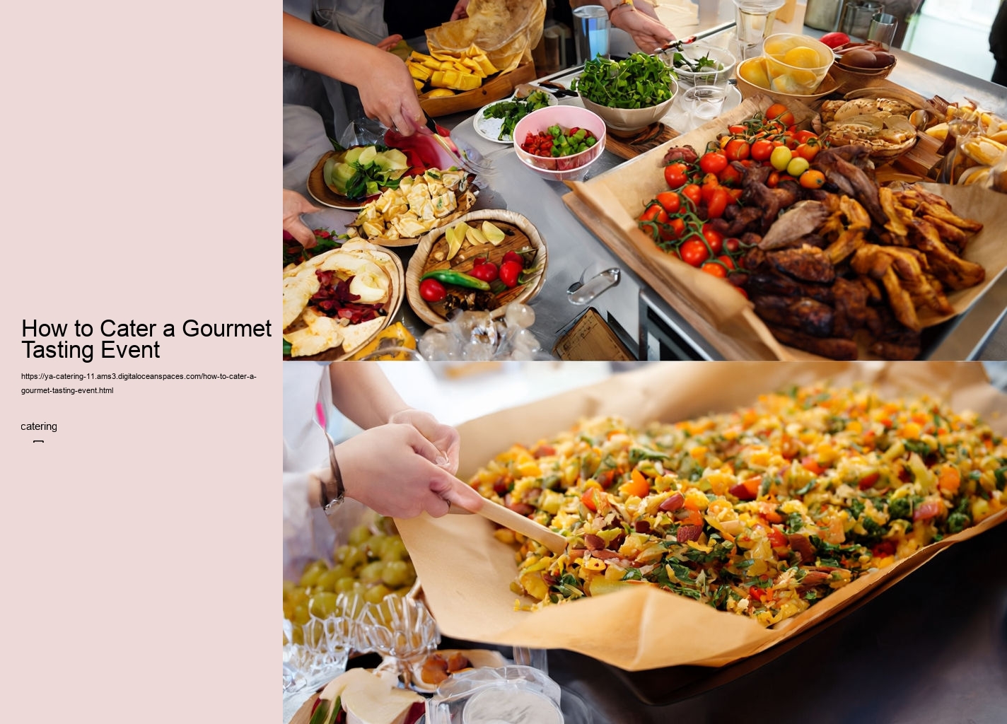 How to Cater a Gourmet Tasting Event