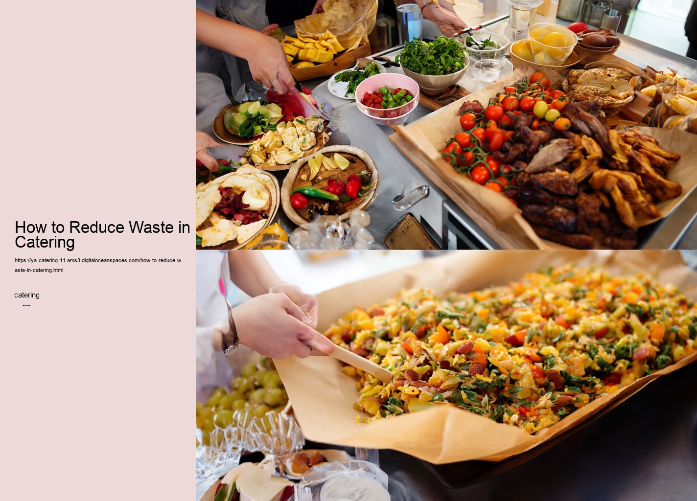 How to Reduce Waste in Catering