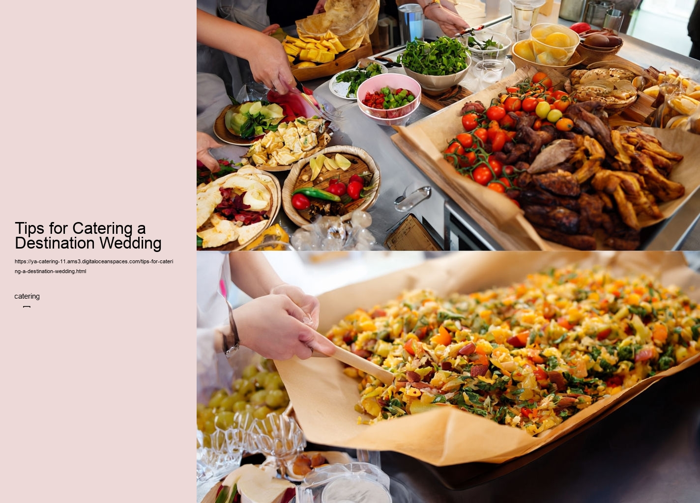 Tips for Catering a Destination Wedding